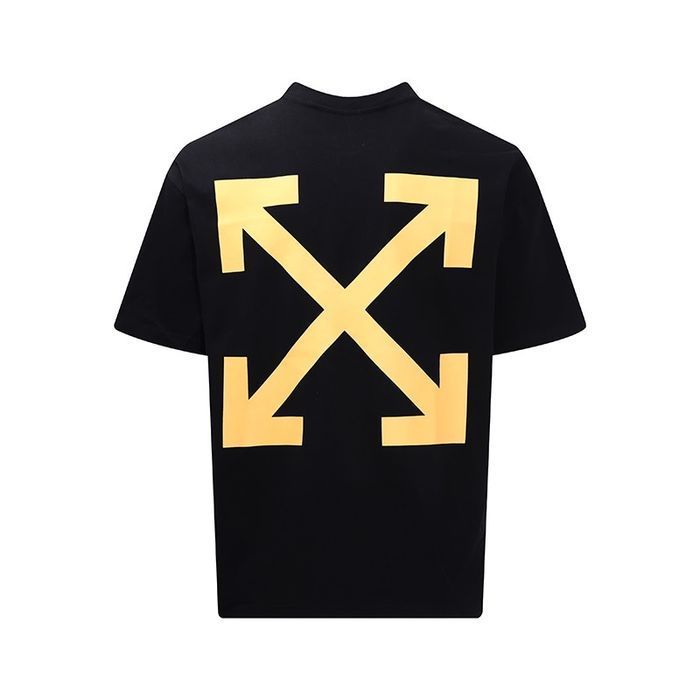 Футболка унисекс OFF-white мужская оверсайз, оригинал , черная