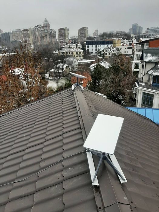 Монтаж старлинк Встановлення старлінк  Установка Starlink Starmax