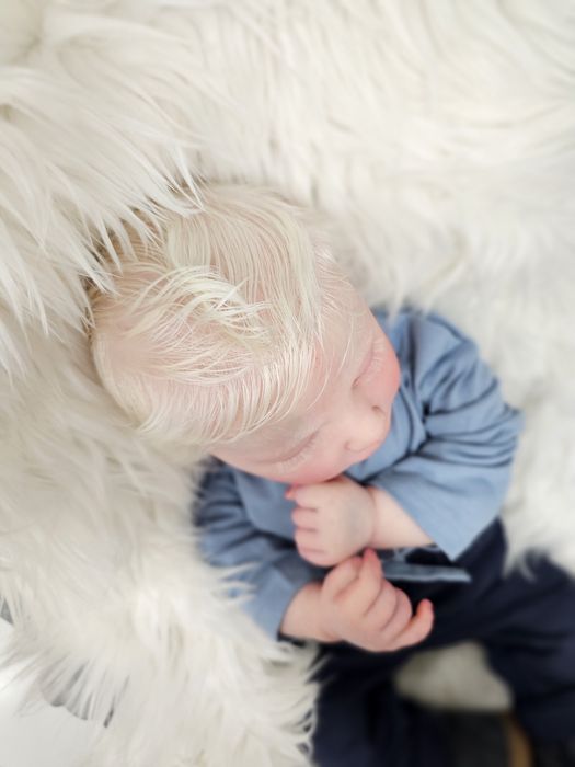 Bebé Reborn albino original para colecionador com certificado boneca