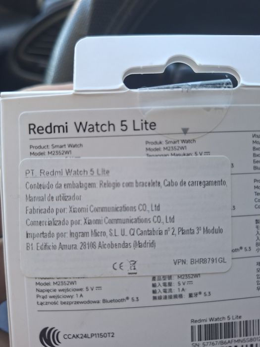 Vendo relógio   redmi novo com garantia