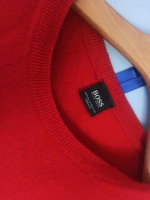 Sweter Hugo Boss 100% merino rozm L