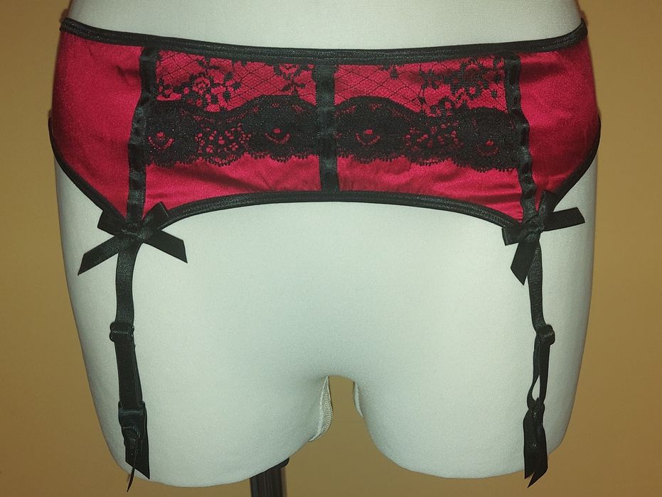 Pas do pończoch z jedwabiu 40/42 La Senza,retro