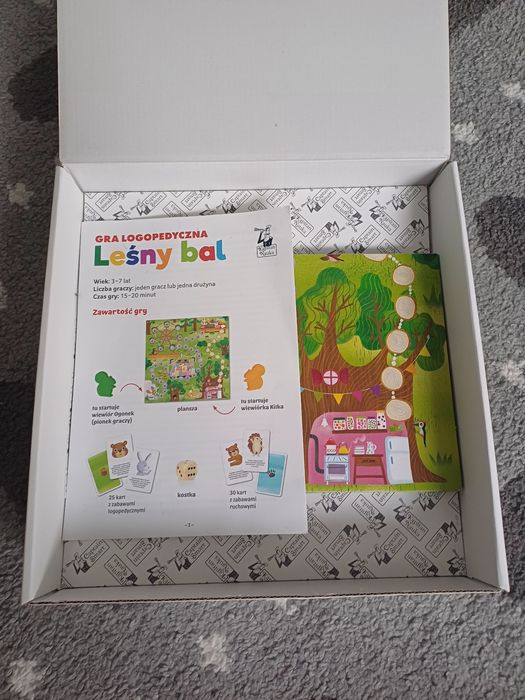 Leśny bal Gra logopedyczne Kapitan nauka
