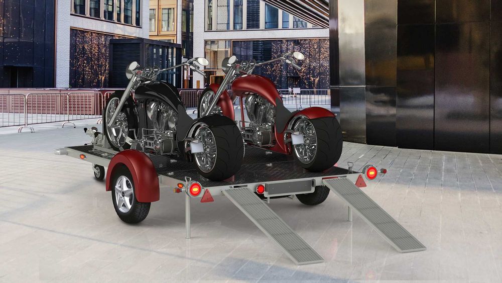 Причіп/причеп для мотоцикла TITAN LORGANO-Pragmatec 1800 кг