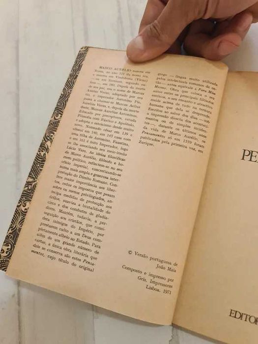 Livro Marco Aurélio Pensamentos