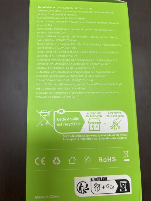Bloco de tomadas inteligente