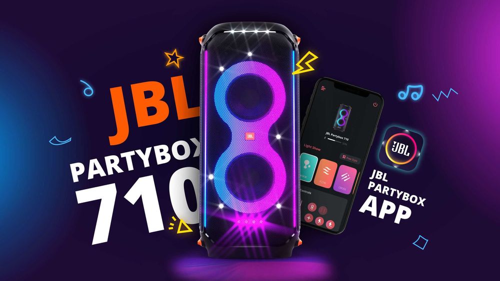Wynajem głośnik głośnika JbL Party Box 310 710 DJ impreza oświetlenie