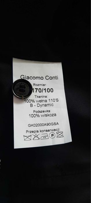 Smoking ślubny Giacomo Conti – elegancki komplet