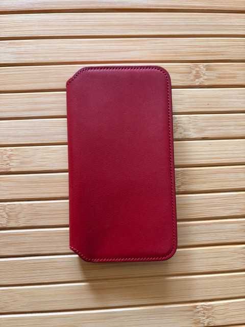 Apple iPhone 10s Xs estojo de couro original vermelho