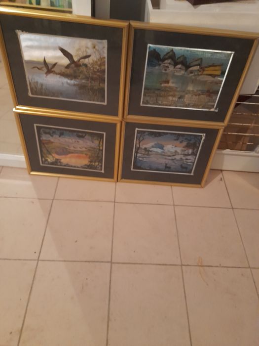 Quatro quadros de colecção , usados em bom estado.