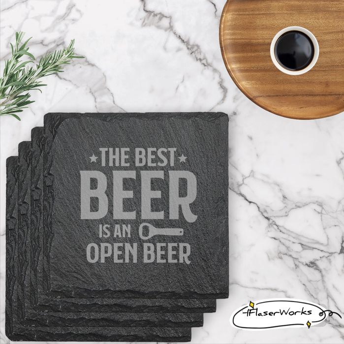 Base de copos em ardosia personalizados