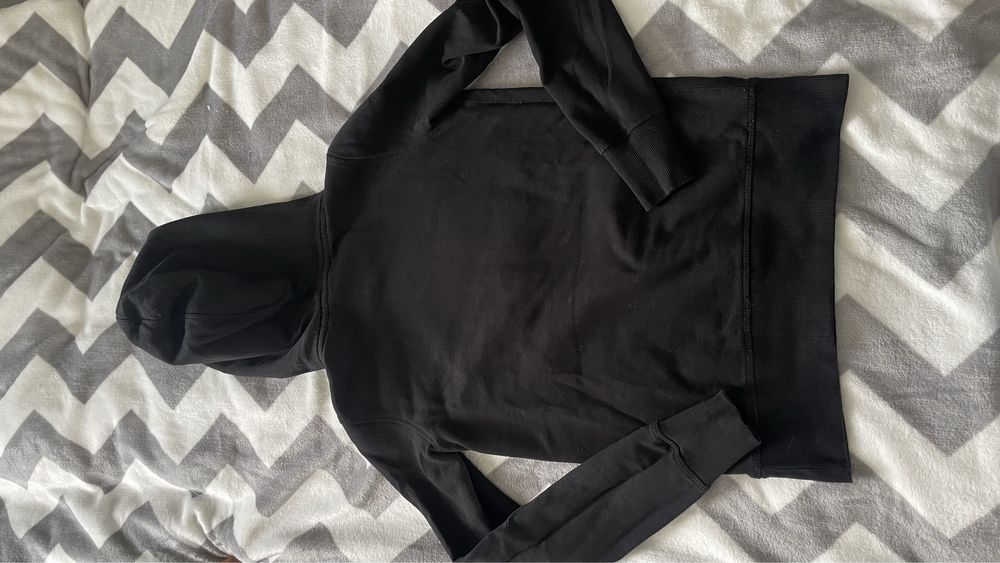 Czarna bluza z kapturem H&M logg XS/34