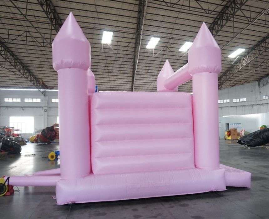 Insuflável castelo rosa - PVC - NOVO