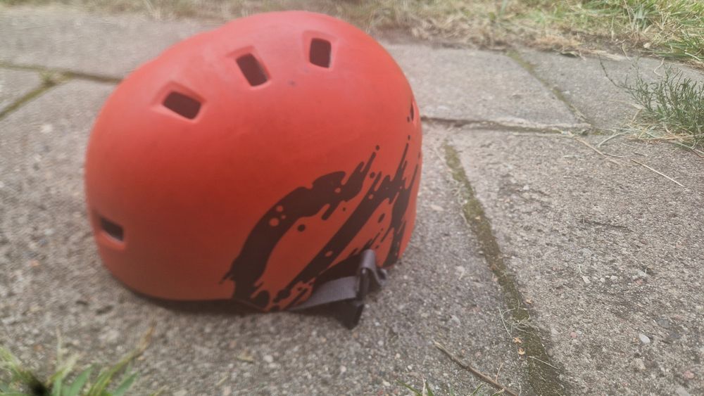 Kask oxelo na rolki rower deskorolke pomarańczowy