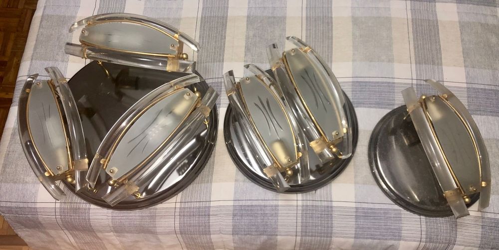 Três candeeiros, conjunto