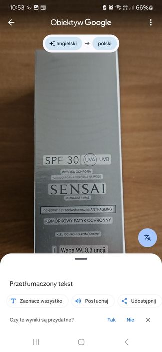 Krem ochronny Sensai