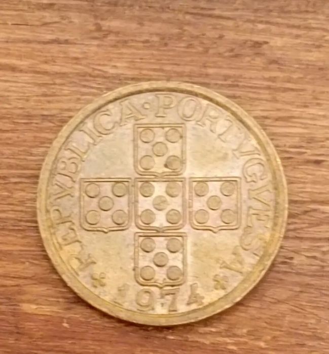 Moedas 20 centavos, Escudo português, bronze