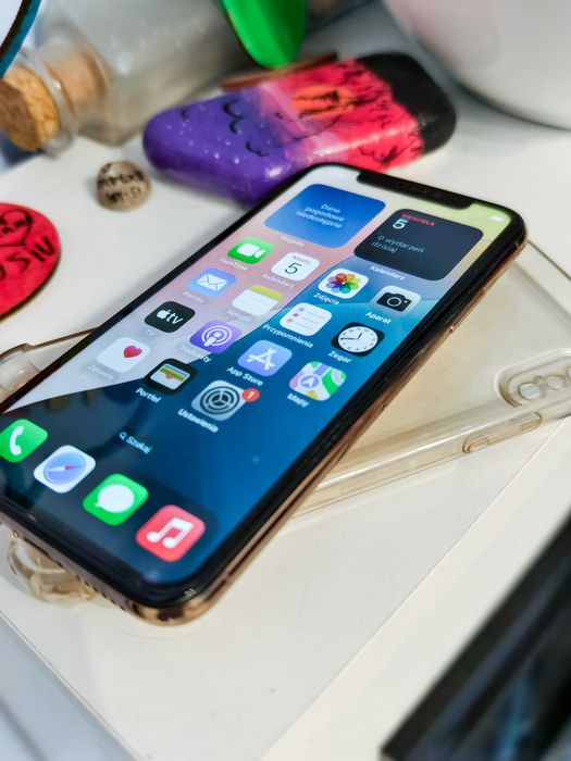 Iphone Xs Stan Bdb szkło, etui, bateria 100%
