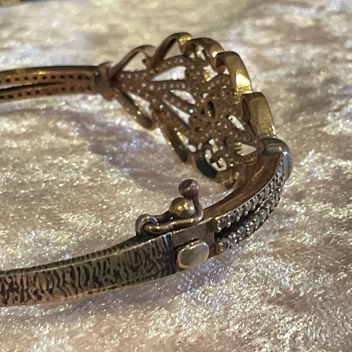 Pulseira em prata com banho de ouro ,21 cm / Mais anúncios abaixo