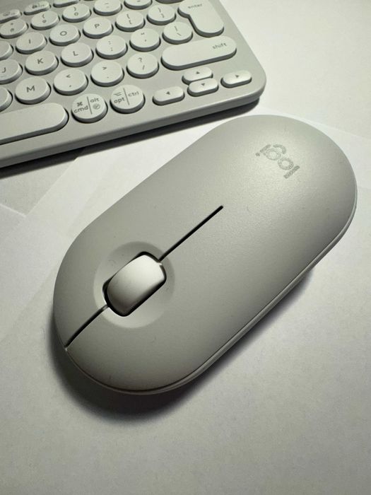 Klawiatura + mysz Logitech Pebble 2 Combo - biały