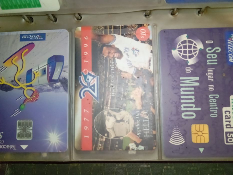 100 cartões da telecom antigo