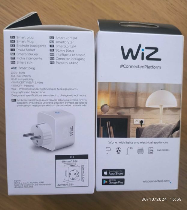 2 Smart Sockets, 10A Wi-Fi, Compatible with Alexa, Google Home, and Siri64737744447873121