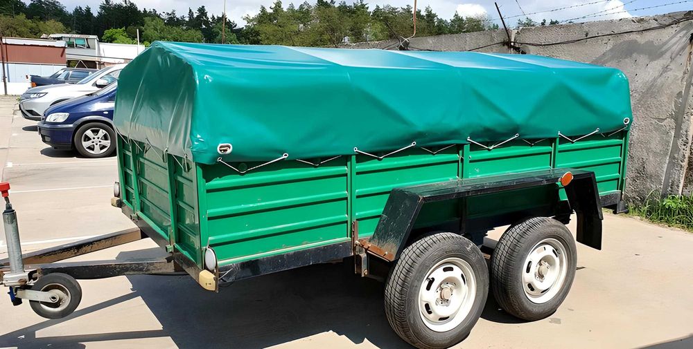 Тент ПВХ на легковой прицеп на заказ. Накидка, полотно,брезент, причіп