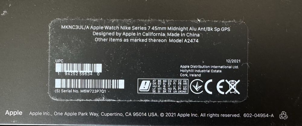 Apple Watch Series 7 45 mm Nike