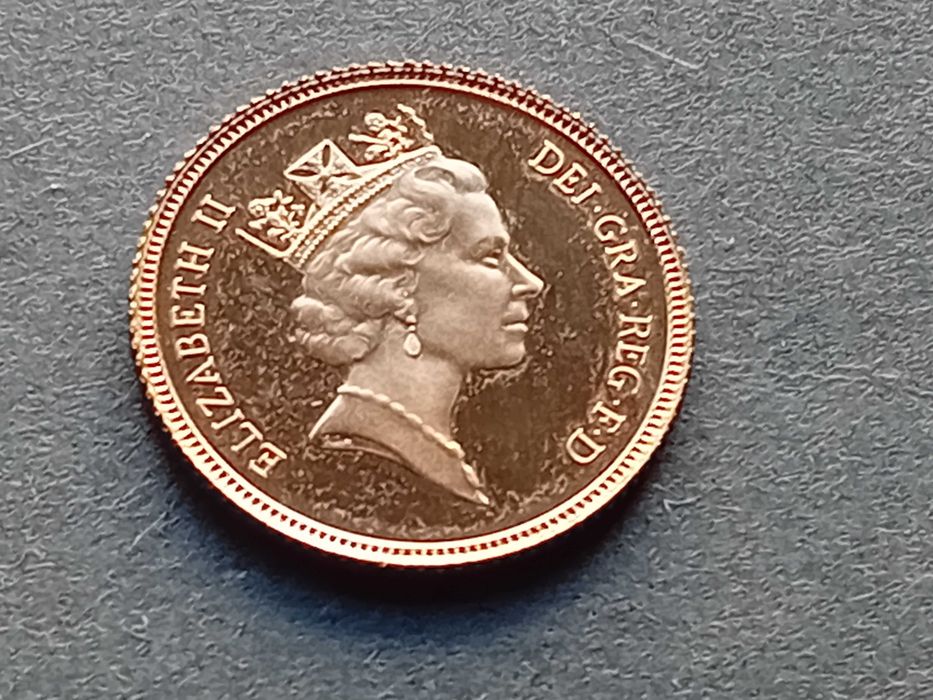 moeda Gold Half Sovereign(meia libra) ouro 1995 nova