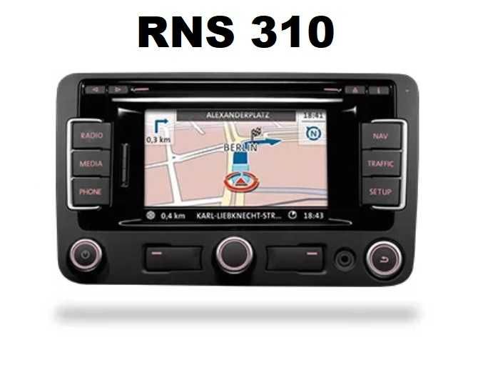 Polskie menu polski lektor Mapa VW RNS 310 V12 Nowość VW Golf Skoda Seat Łódź