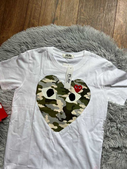 Koszulka CDG Biała White Play Comme Des Garcons