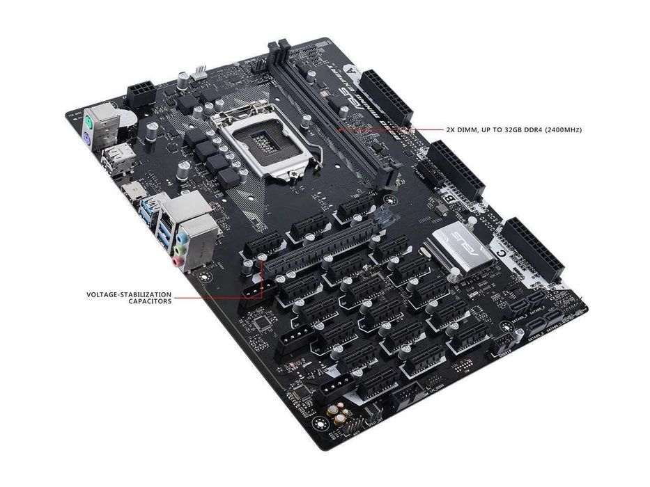 Материнская плата Asus B250 MINING EXPERT 8Gb ОЗУ, Pentium 3.2 GHz