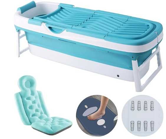 Banheira dobrável para adulto - 156 x 62 x 53 cm - Seminova