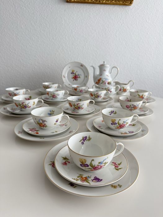 Serwis do herbaty Rosenthal Balmoral bukiet kwiatów