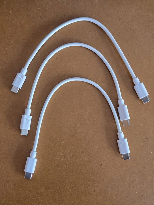 Cabo USB-C 25 centímetros para iPhone, Samsung....