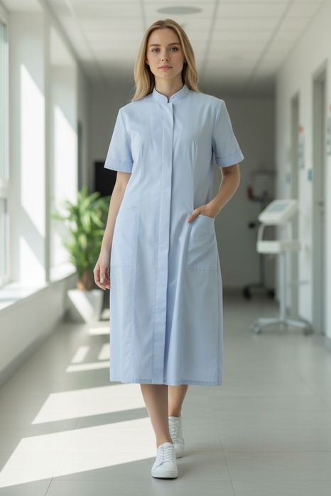 Німецький медичний халат-сукня Clinic-dress, розмір 50-52 (DE 44)