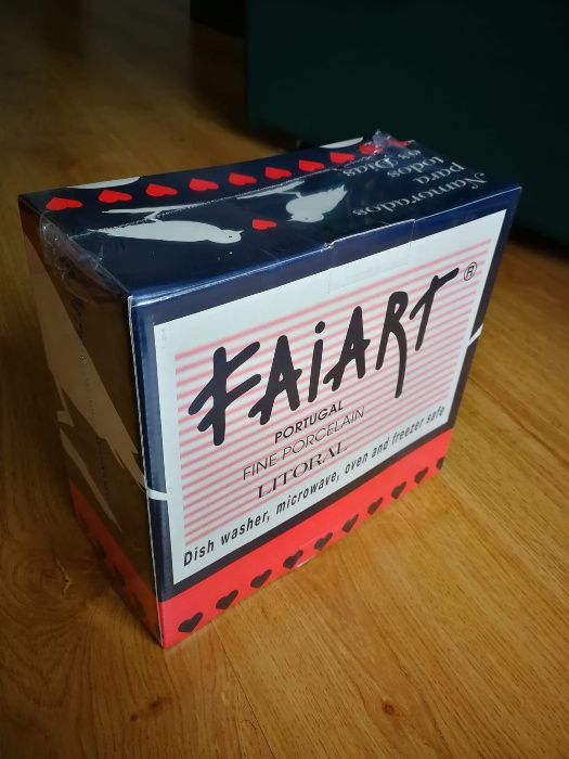 Conjunto taças café e sobremesa em porcelana FAIRT
