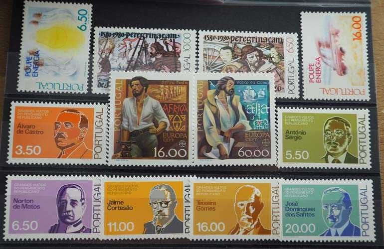 Selos Portugal-1980-Novos-Ver Imagens e Ler Descrição.