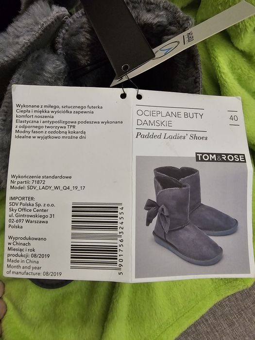 Damskie Botki zimowe 40 nowe