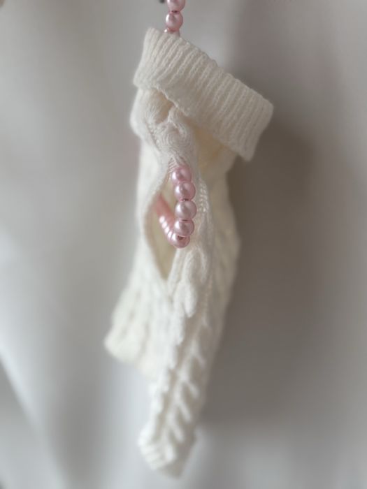 Sweter biały dla psa