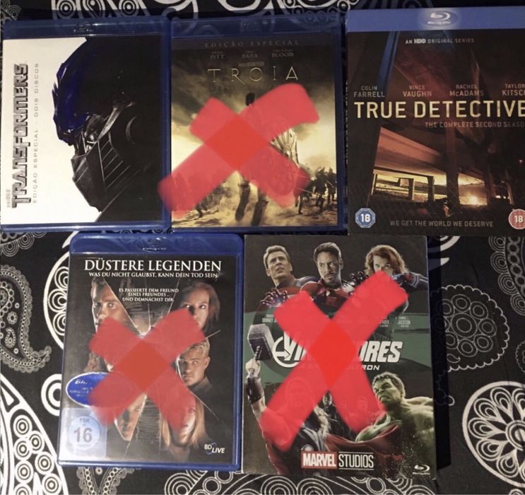 Vários Blu ray com legendas em Português