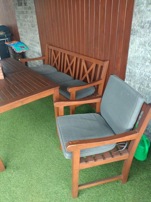 Meble tarasowe drewno egzotyczne