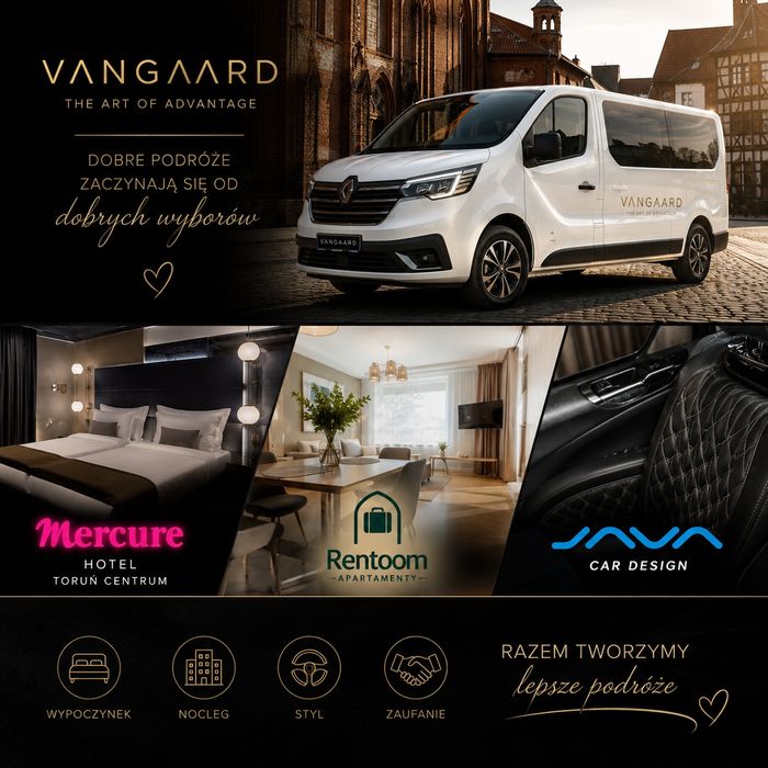 Wynajem | 9-osobowy Renault Trafic Combi | AUTOMAT | POLSKA + EUROPA