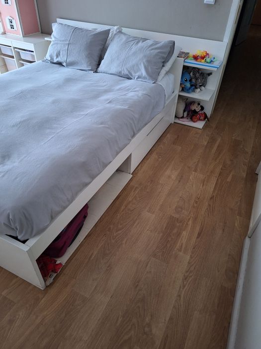 Cama 120cm + estante livros de cabeceira