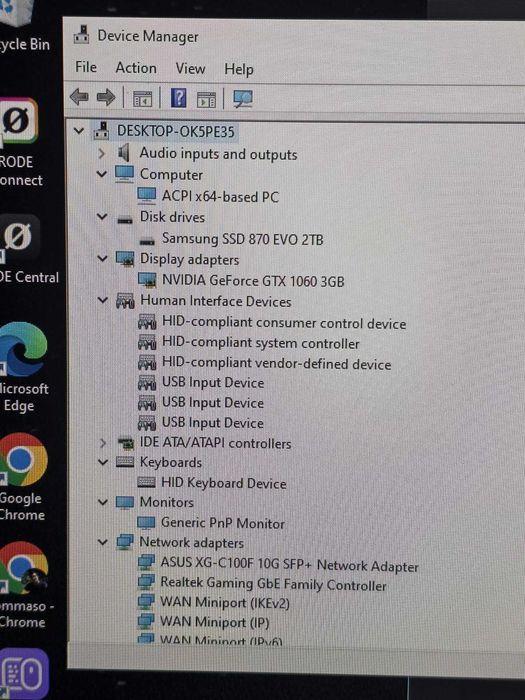 Computer - Nvidia 1060, Ryzen 3700x, 32GB Ram, 2TB SSD
