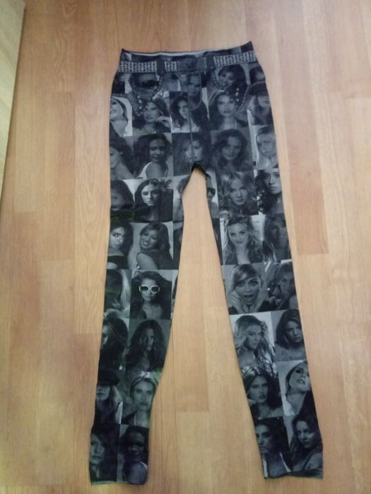 Nowe legginsy bezszwowe z twarzami