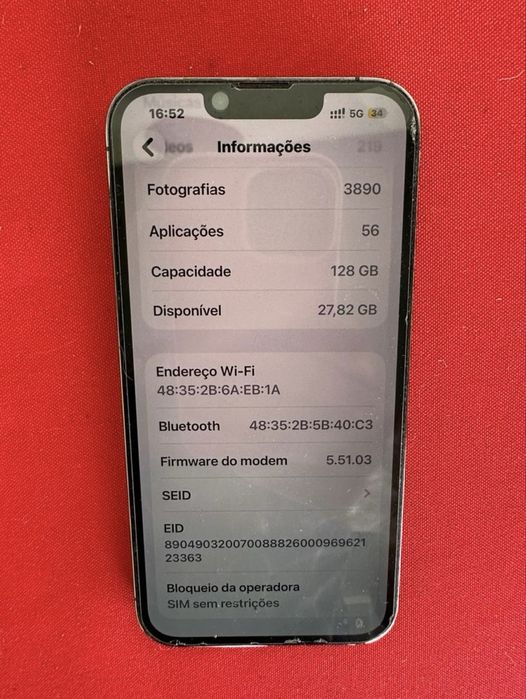 Iphone 13 pro 128GB desbloqueado