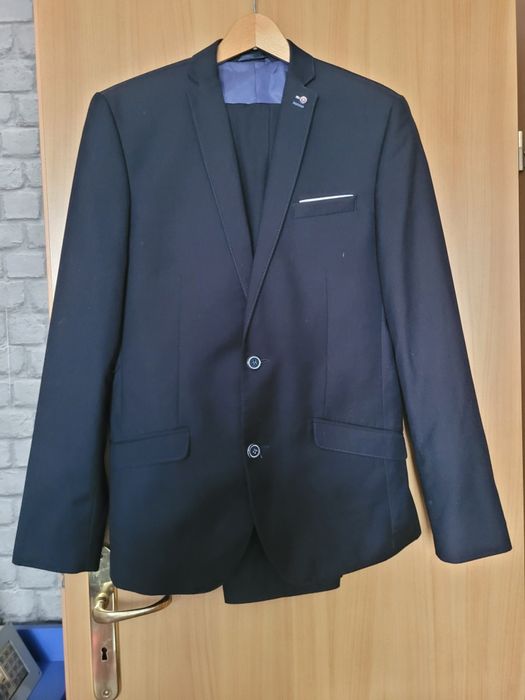 Garnitur męski 176 cm granatowy