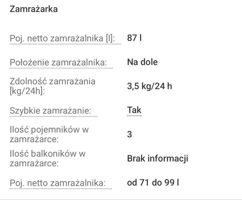 PILNE - Lodówko- zamrażarka BEKO 232L