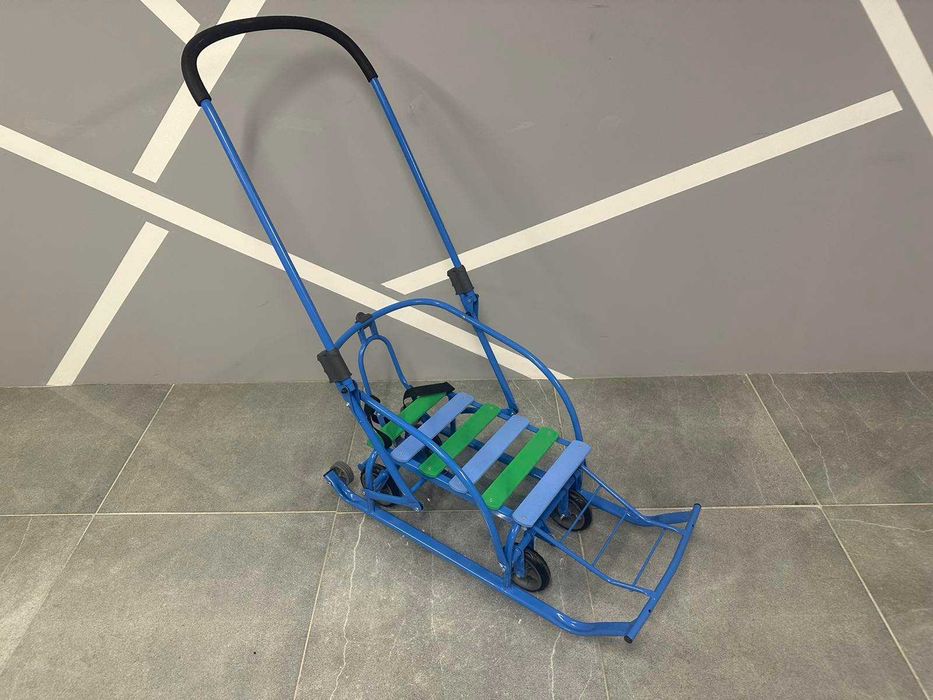 Дитячі санки на колесах складні зі знімною ручкою МРІЯ